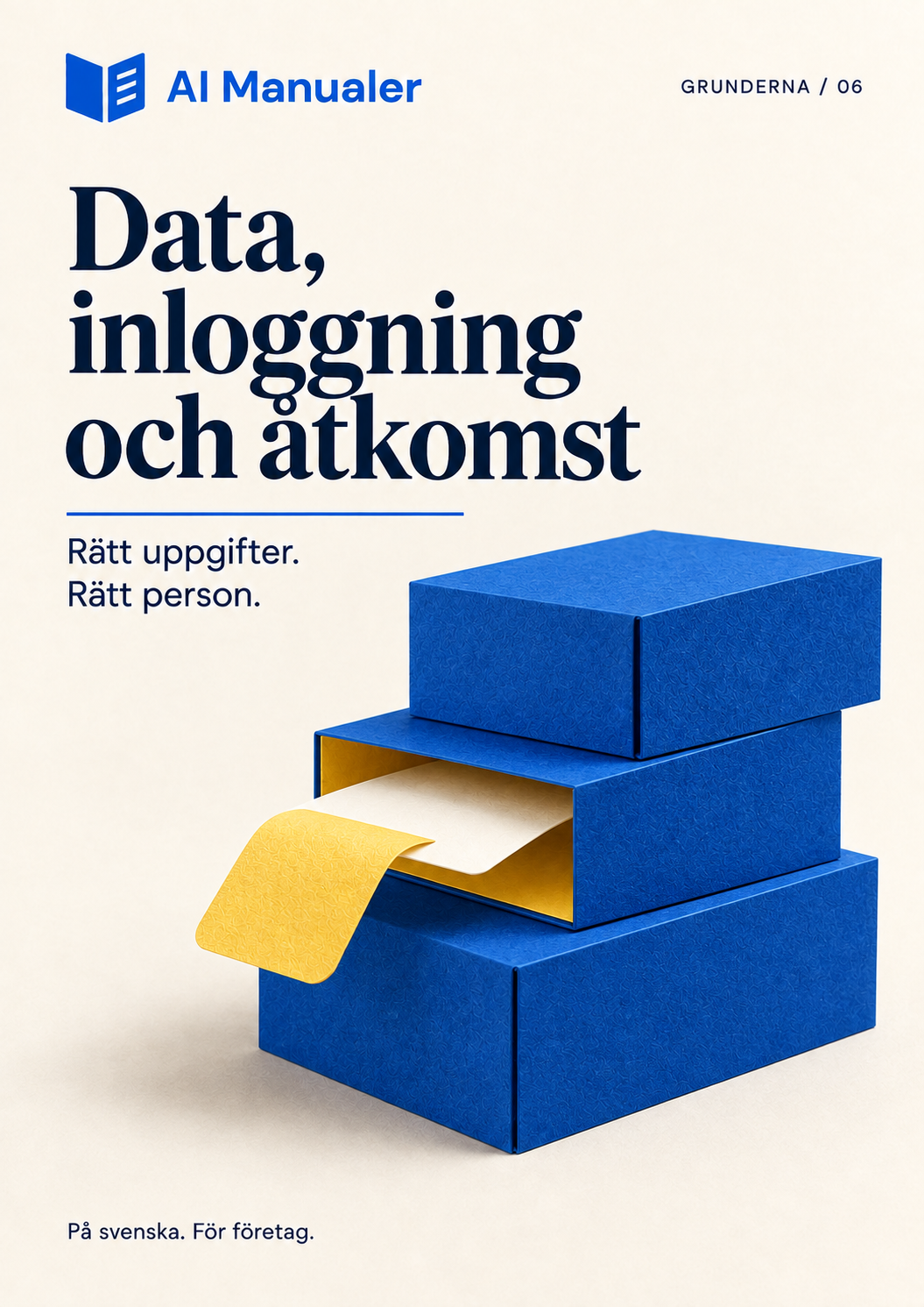 Data, inloggning och åtkomst – gratisguide
